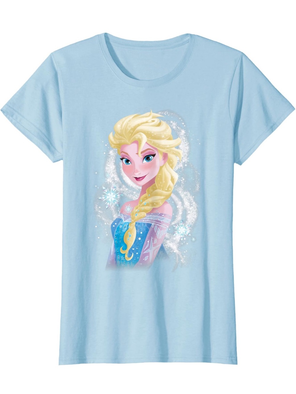 Port and Company Light Blue Elsa Graphic Short Sleeve Tee